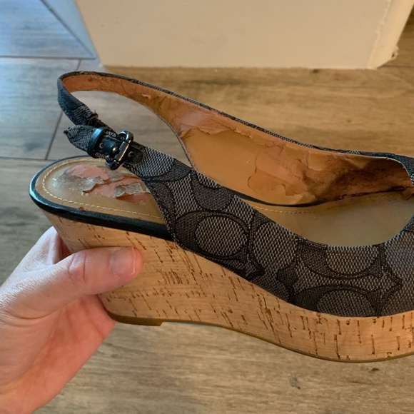 Coach Ferry Peek a Boo Sling Back Platform - Picture 9 of 13